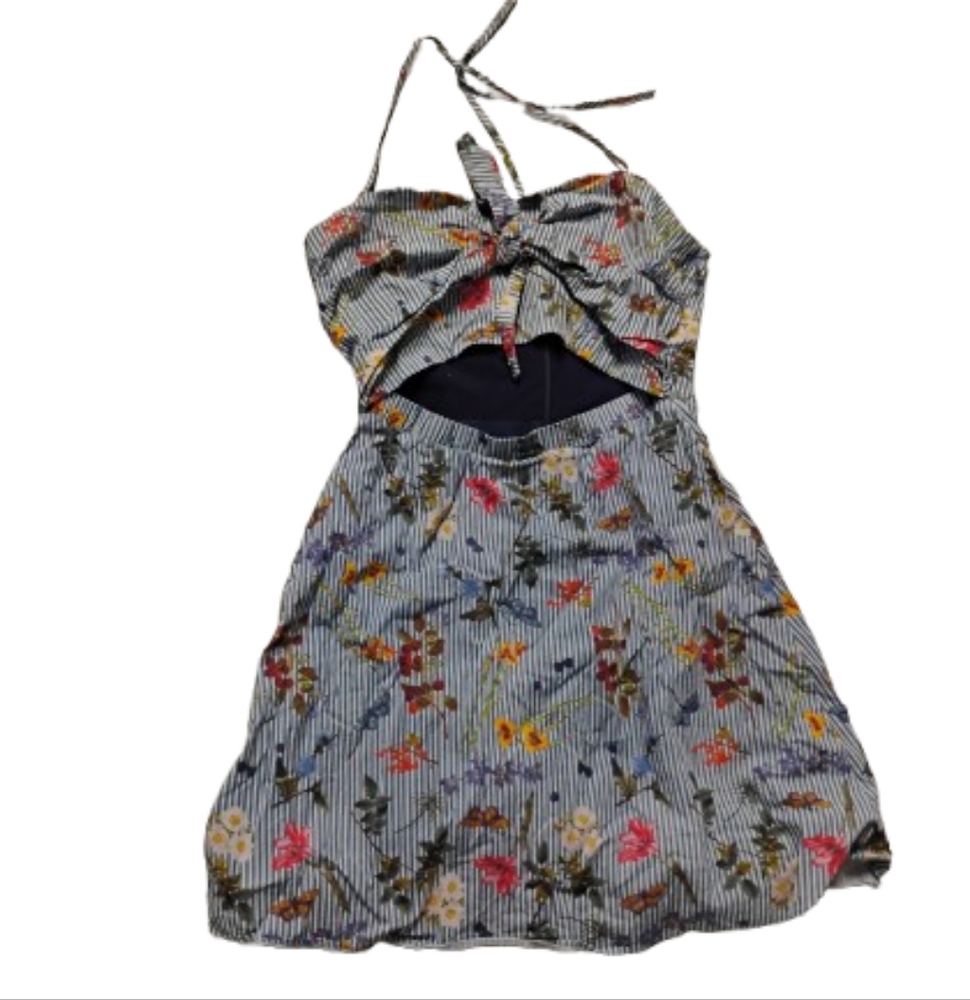 Bailey 44 Womens English Garden Cutout Halter Dress Mini Sz 2